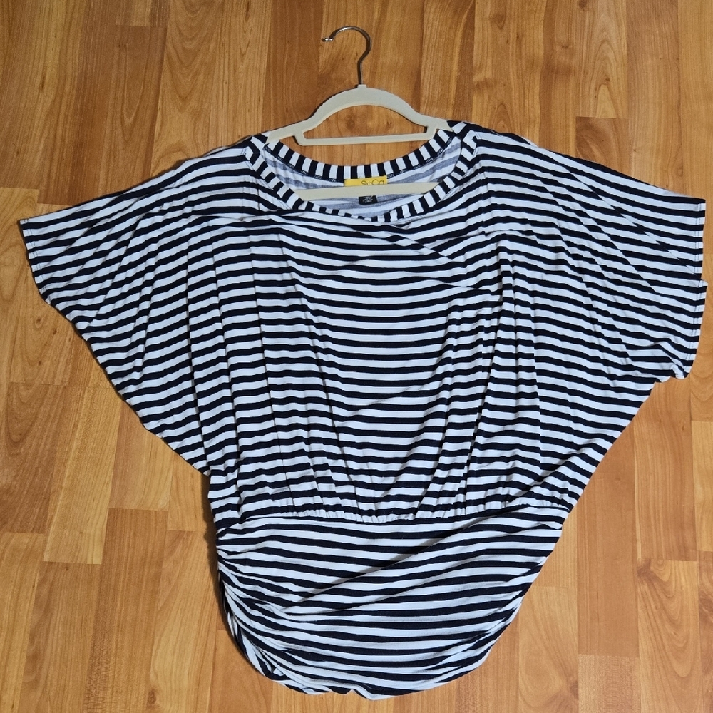 St. John Striped Short Sleeve Tee